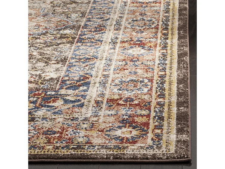 Tapis Marron/Rouge 91 X 152 cm - Mehran