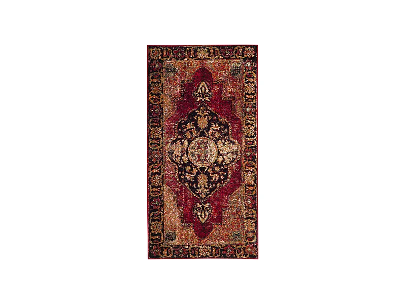Tapis Rouge/Multicolore 79 X 152 cm - Michelle