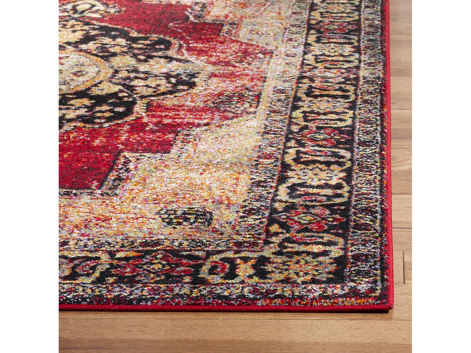Tapis Rouge/Multicolore 79 X 152 cm - Michelle