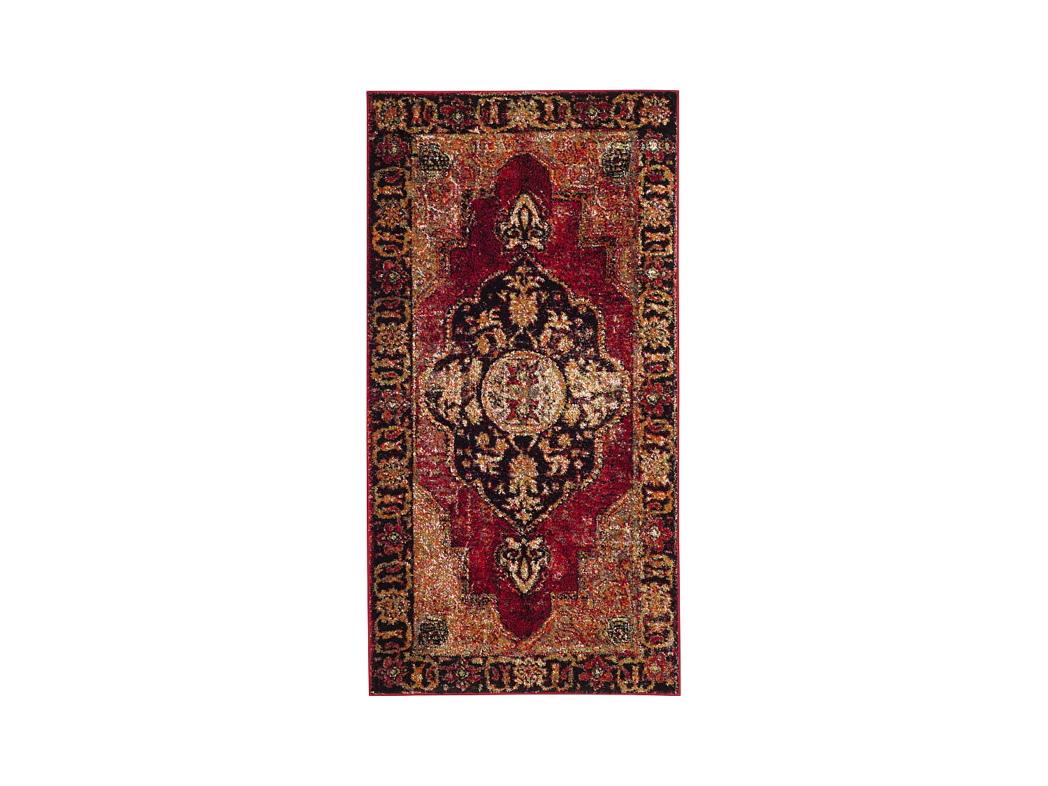Tapis Rouge/Multicolore 79 X 152 cm - Michelle