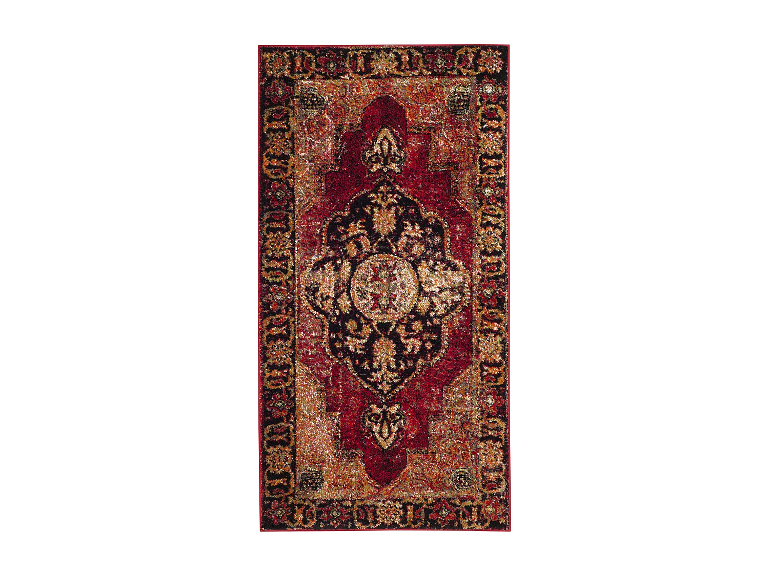 Tapis Rouge/Multicolore 79 X 152 cm - Michelle