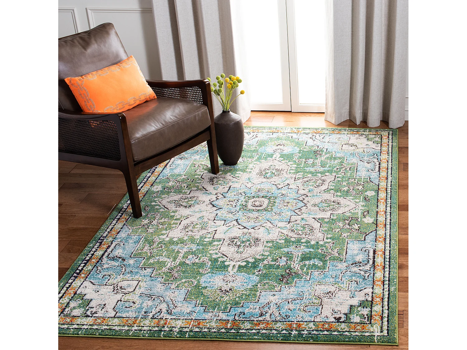 Tapis Vert 122 X 183 cm - Malaya