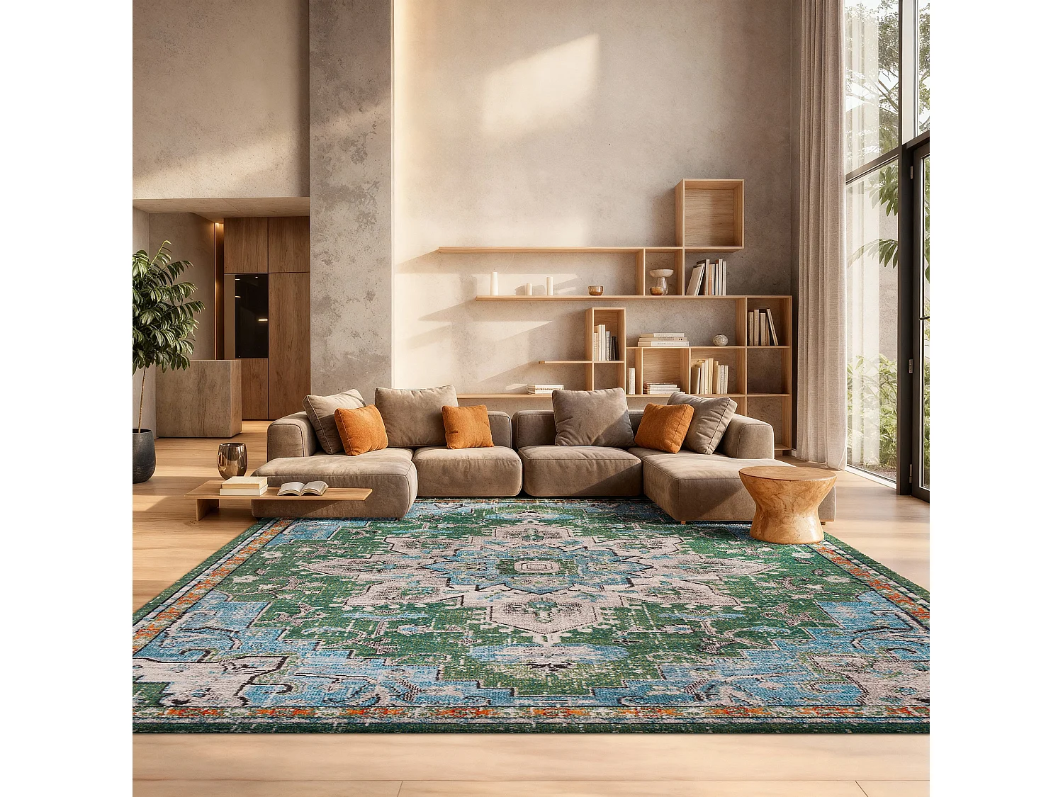 Tapis Vert 122 X 183 cm - Malaya