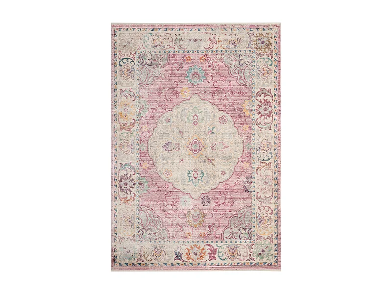 Tapis Rose/Crème 152 X 244 cm - Zenobia