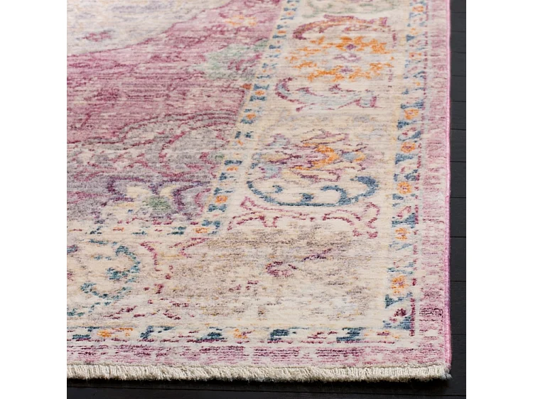 Tapis Rose/Crème 152 X 244 cm - Zenobia