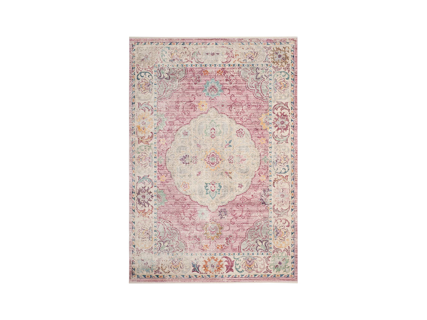 Tapis Rose/Crème 152 X 244 cm - Zenobia