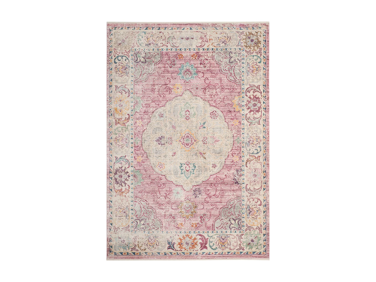 Tapis Rose/Crème 152 X 244 cm - Zenobia