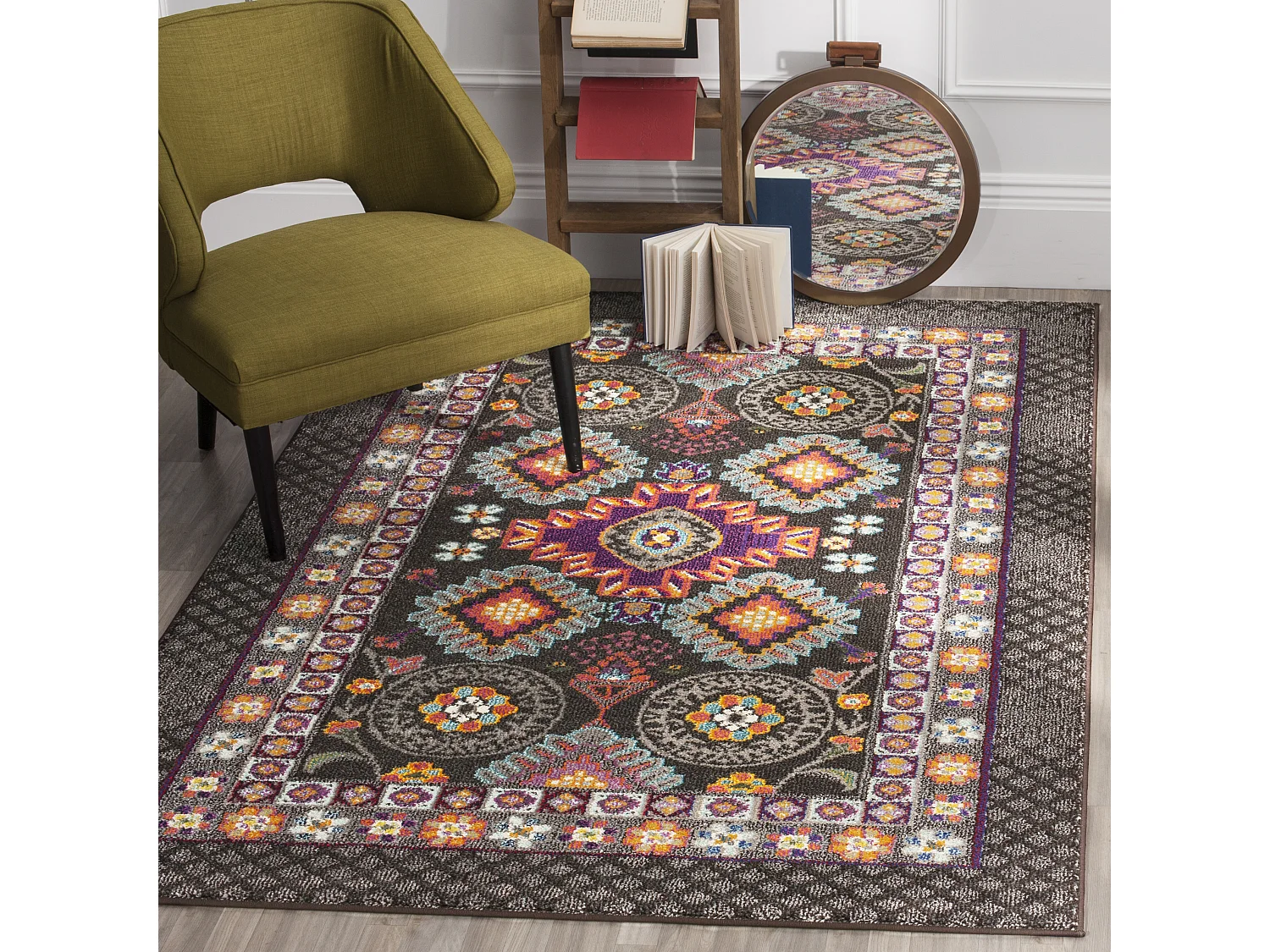 Tapis Marron/Multicolore 122 X 170 cm - Alessandro