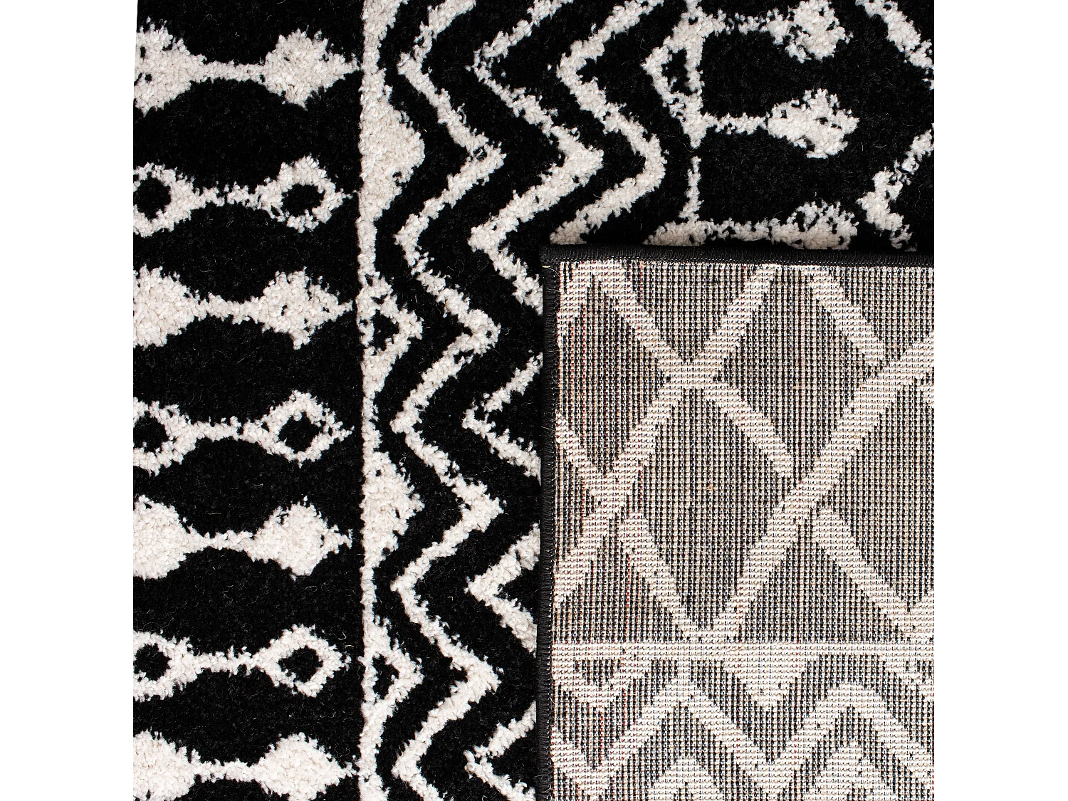 Tapis Noir/Neutre 160 X 229 cm - Cecilia