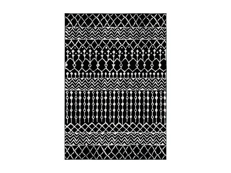 Tapis Noir/Neutre 160 X 229 cm - Cecilia