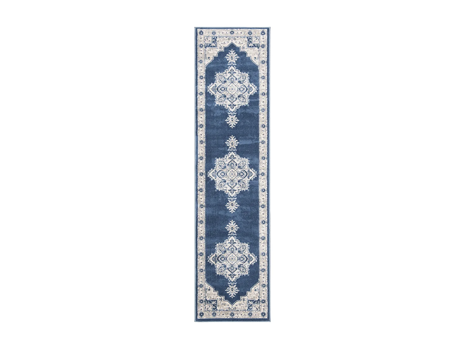 Tapis Bleu/Neutre 61 X 244 cm - Ella