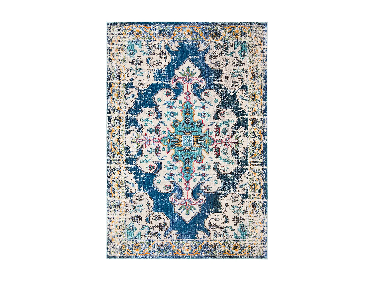 Tapis Bleu Marine/Gris 160 X 229 cm - Vespera