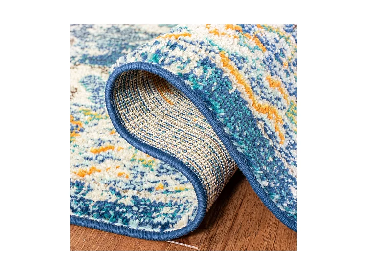 Tapis Bleu Marine/Gris 160 X 229 cm - Vespera