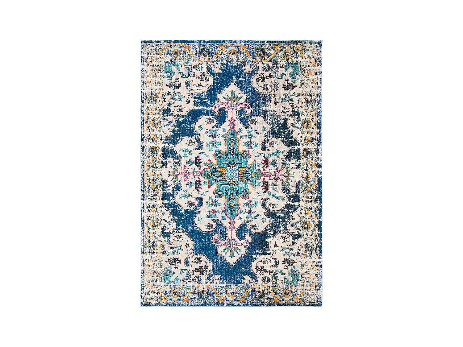 Tapis Bleu Marine/Gris 160 X 229 cm - Vespera
