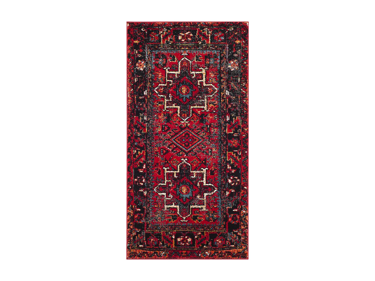 Tapis Rouge/Multicolore 79 X 152 cm - Henley