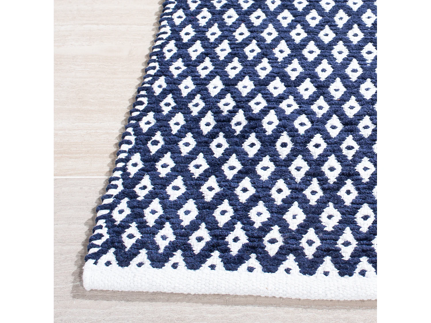 Tapis Bleu Marine 152 X 244 cm - Elara