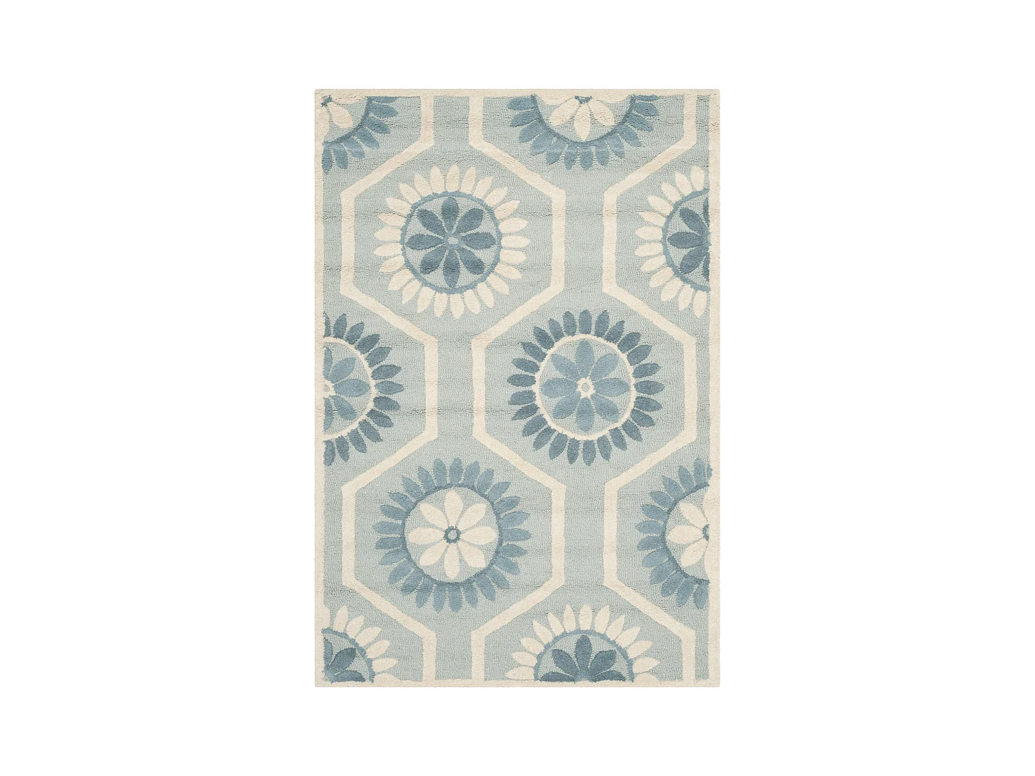 Tapis Bleu/Neutre 122 X 183 cm - Piper