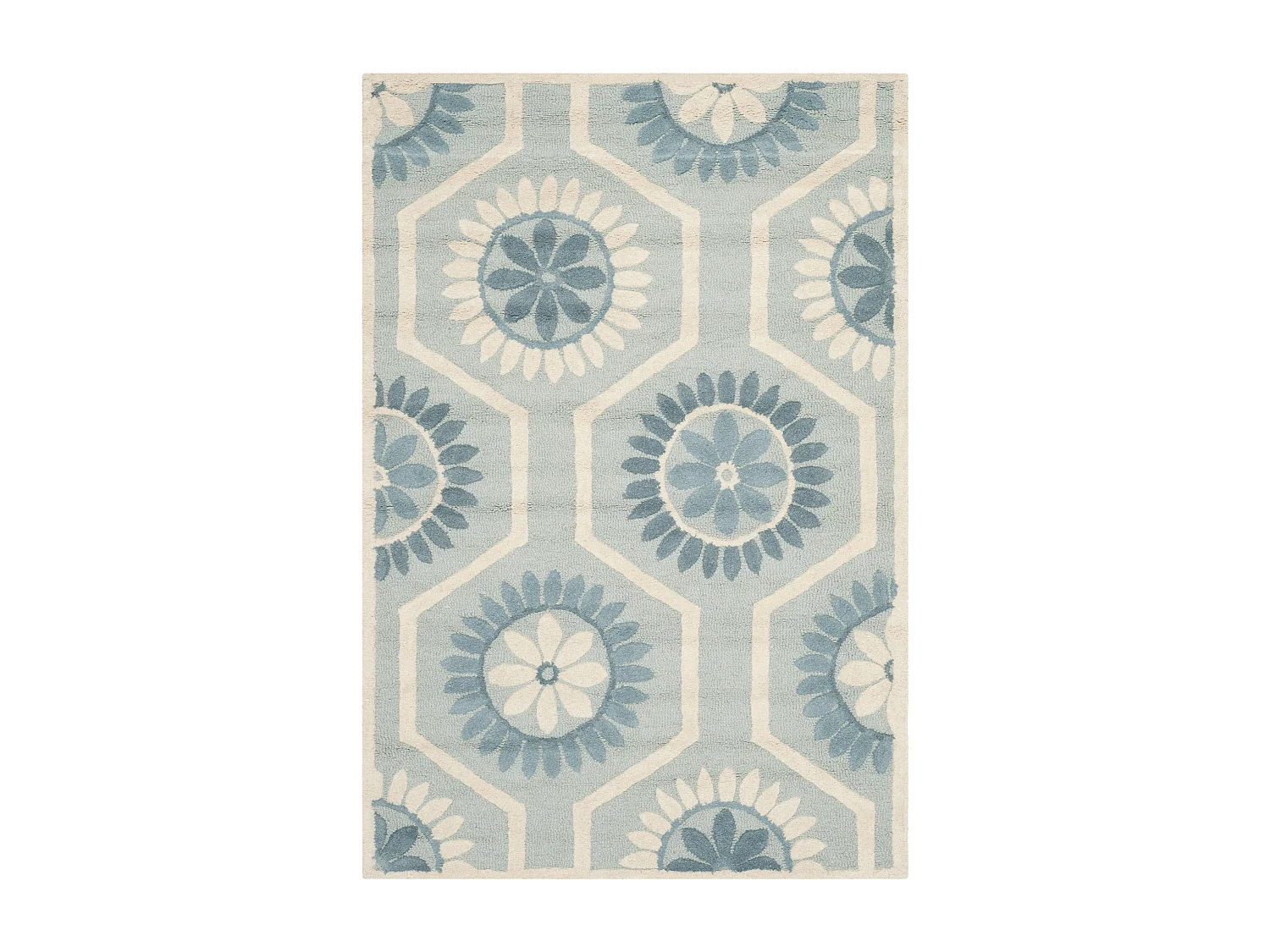 Tapis Bleu/Neutre 122 X 183 cm - Piper