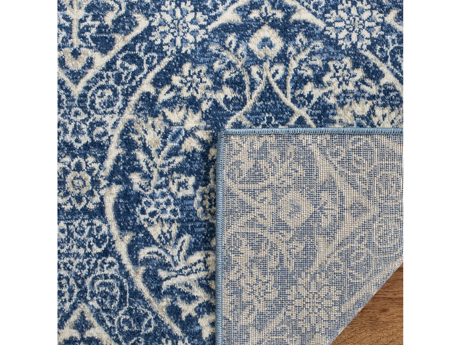 Tapis Bleu Marine/Gris 160 X 229 cm - Camille