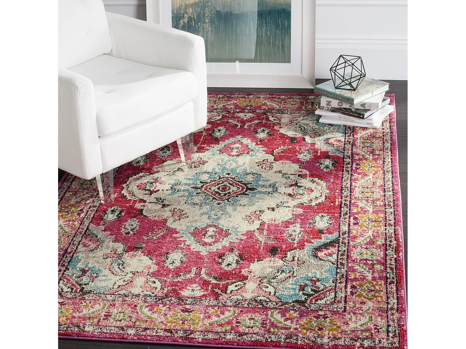 Tapis Rose/Multicolore 122 X 170 cm - Milà