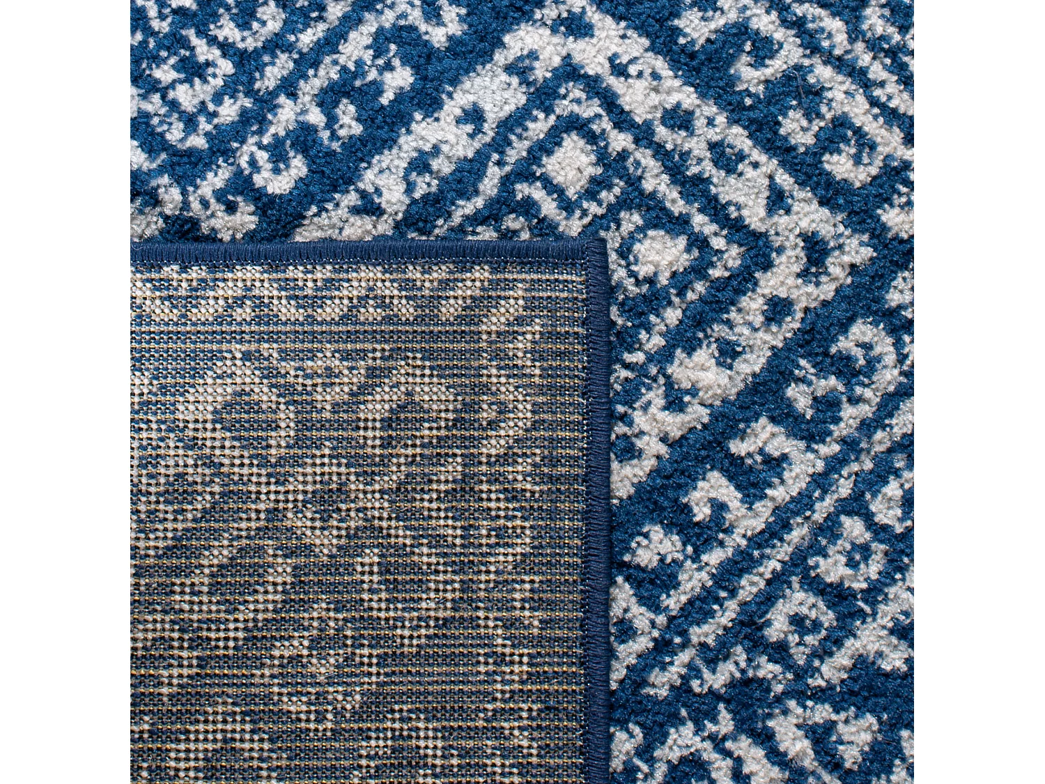 Tapis Bleu Marine/Neutre 122 X 183 cm - Catherine
