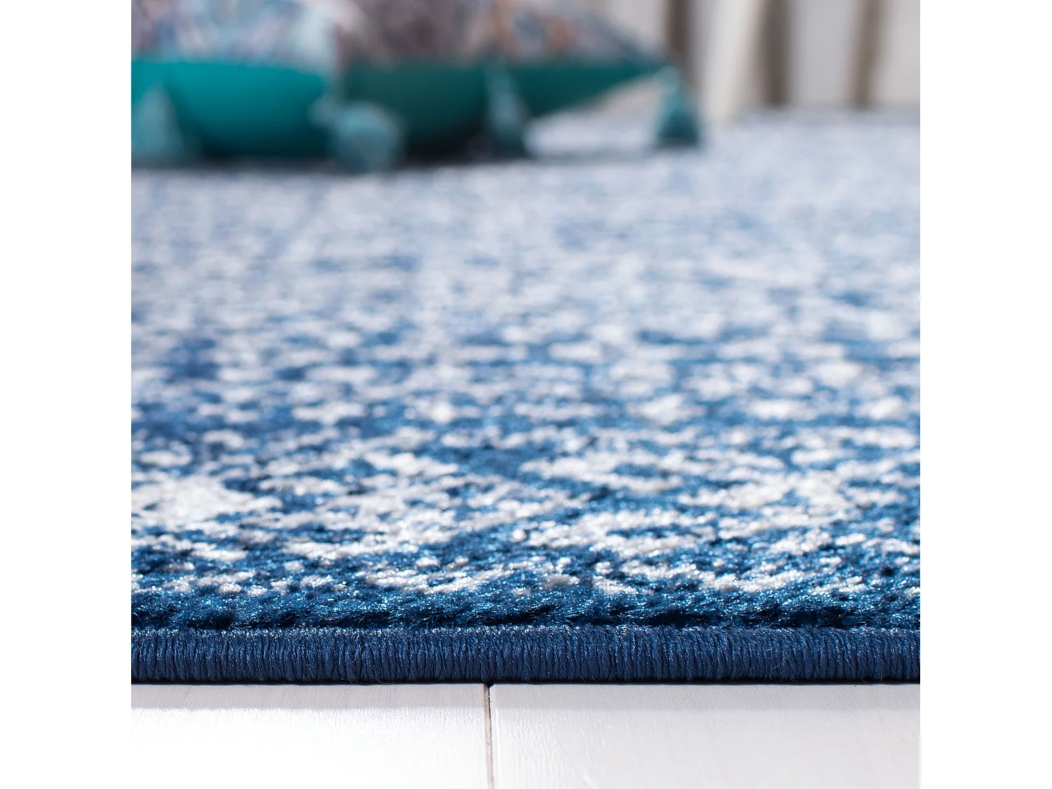 Tapis Bleu Marine/Neutre 122 X 183 cm - Catherine