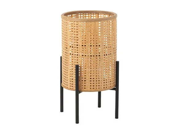 Lanterne sur Pied Bambou "Fernando" 50cm Naturel