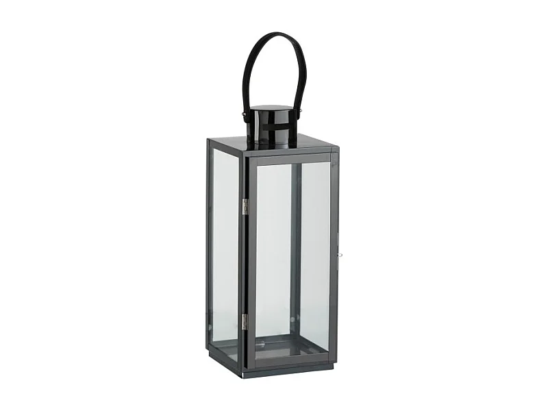 Lanterne Design en Verre "Porta" 51cm Noir
