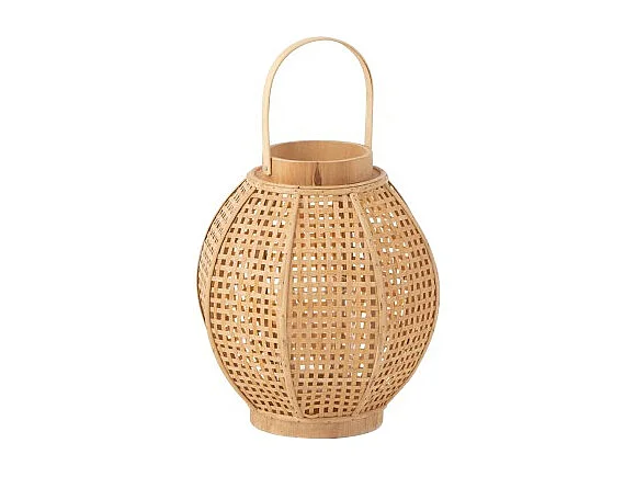 Lanterne en Bambou "Fernando" 34cm Naturel