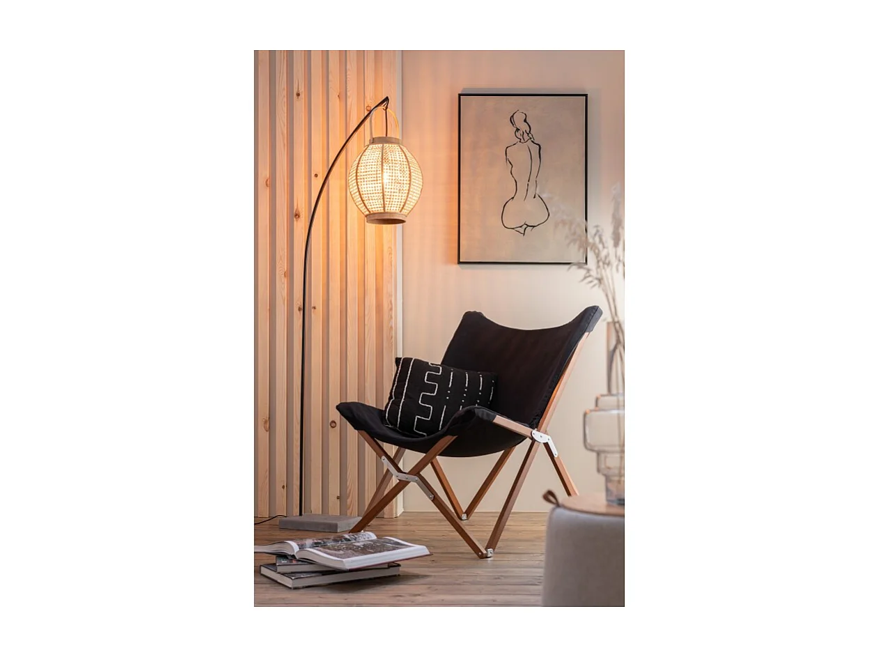 Lanterne en Bambou "Fernando" 34cm Naturel