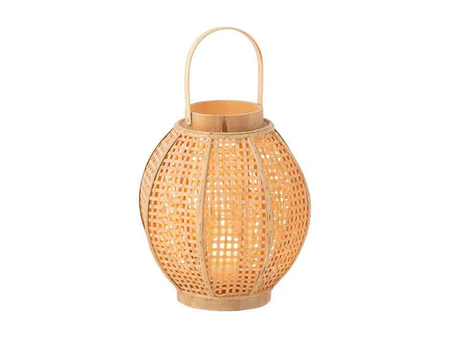 Lanterne en Bambou "Fernando" 34cm Naturel