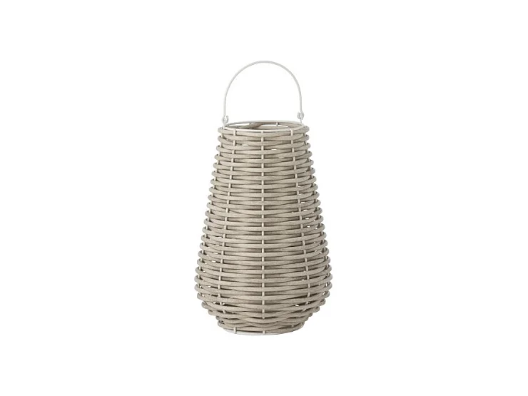 Lanterne Design à Led "Tissé" 47cm Blanc