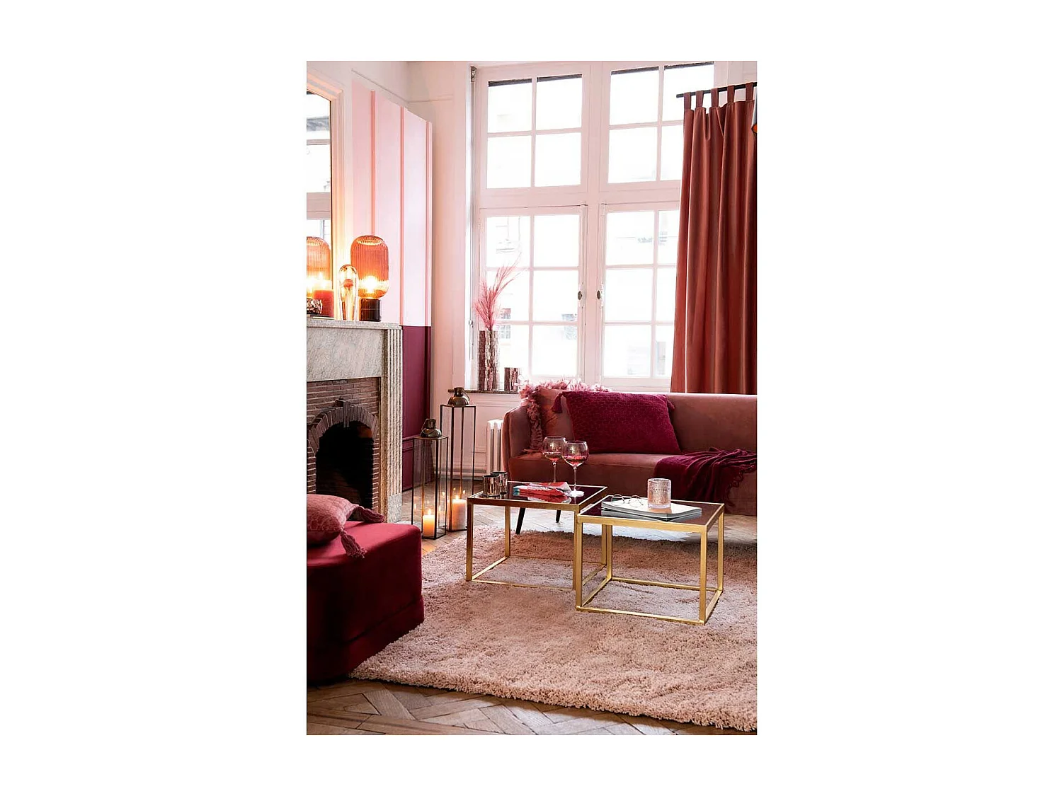 Lanterne en Métal "Antique" 69cm Bronze