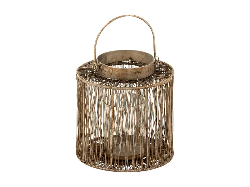 Lanterne Vintage en Métal "Freyo" 27cm Bronze