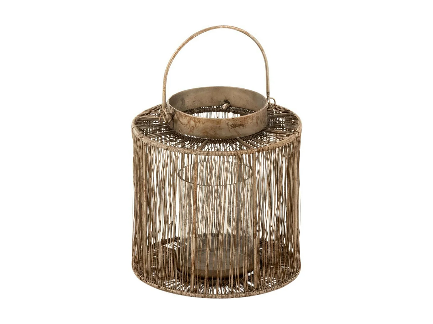 Lanterne Vintage en Métal "Freyo" 27cm Bronze