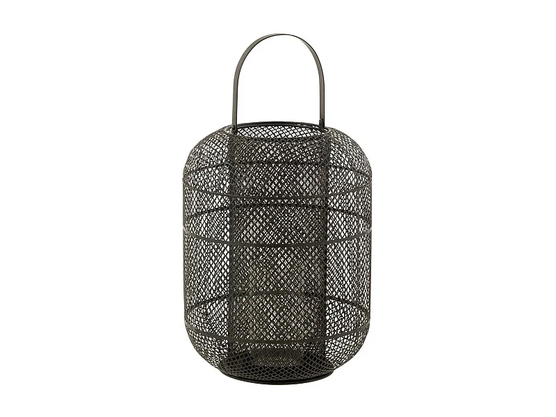 Lanterne Déco en Métal "Donny" 51cm Noir