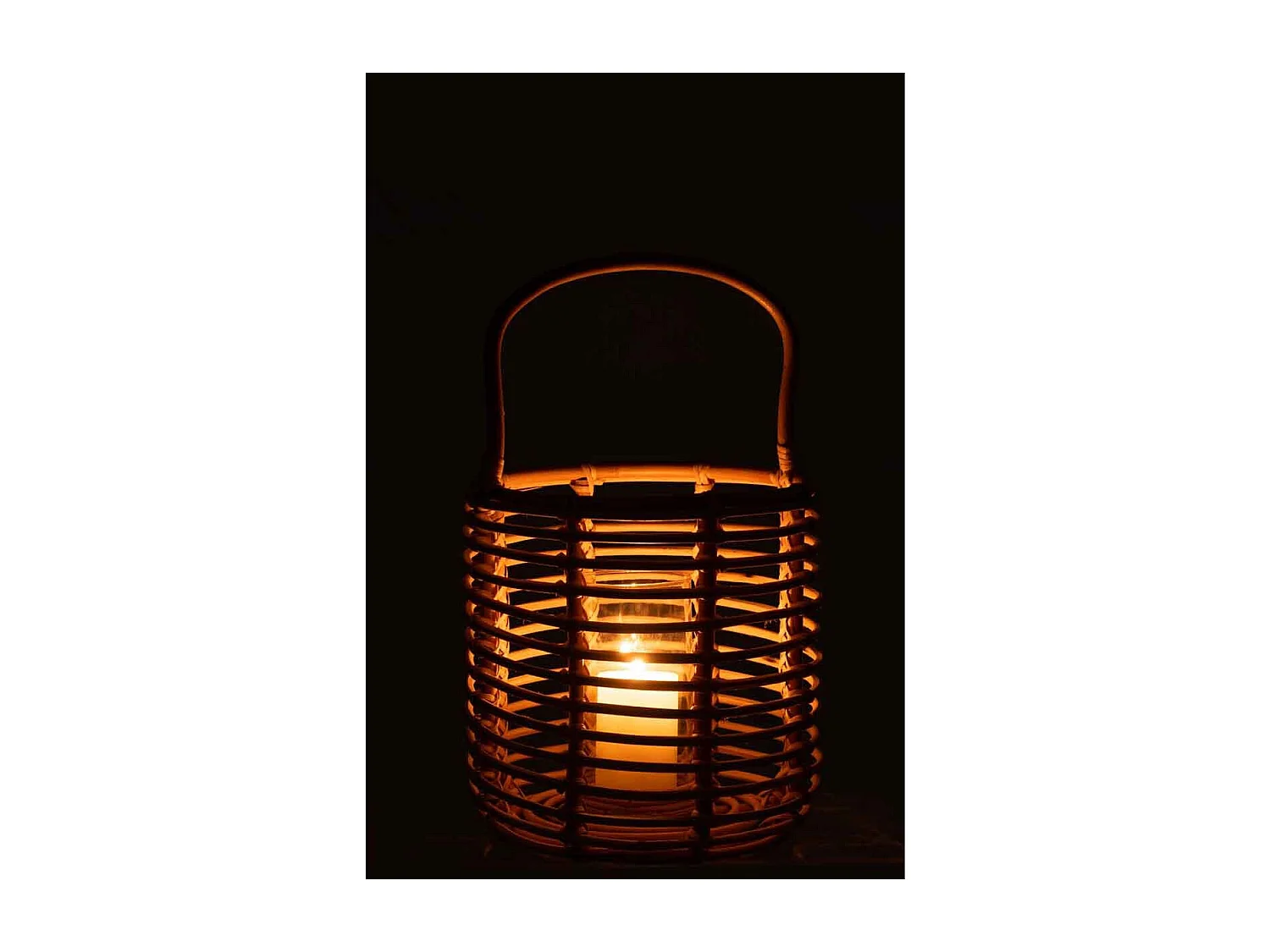 Lanterne Design en Rotin "Ellen" 50cm Naturel