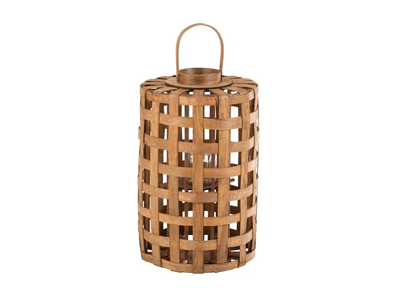 Lanterne Cylindrique "Longue Rotin" 60cm Naturel