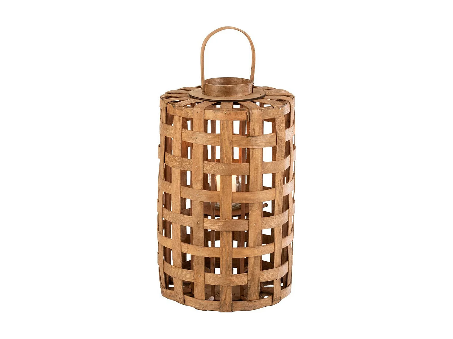Lanterne Cylindrique "Longue Rotin" 60cm Naturel