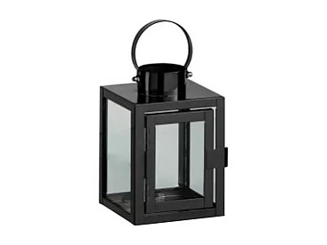 Lanterne Design en Verre "Porta" 15cm Noir