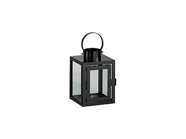 Lanterne Design en Verre "Porta" 15cm Noir