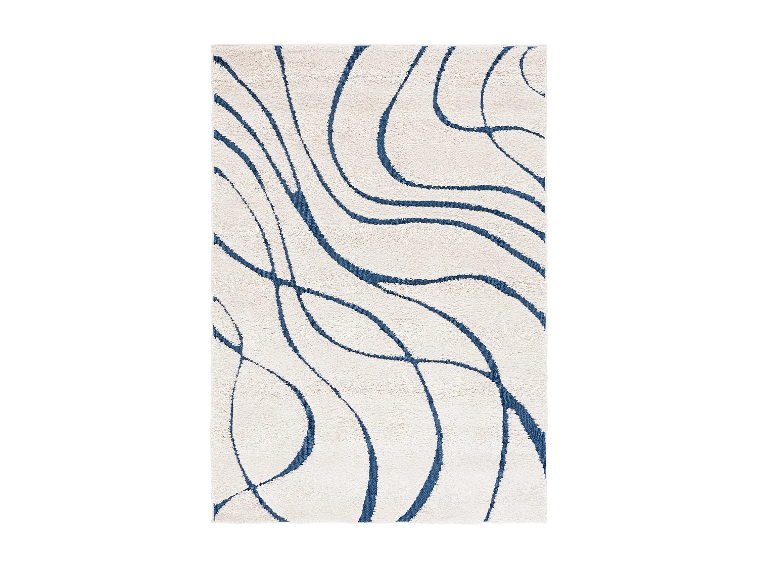 Tapis Neutre/Bleu 160 X 229 cm - Naples