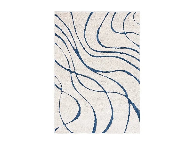 Tapis Neutre/Bleu 160 X 229 cm - Naples