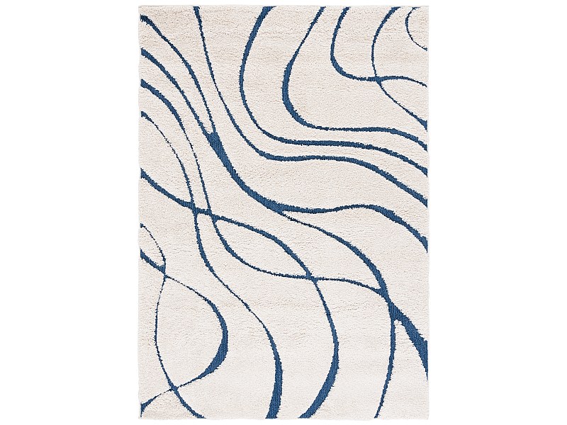 Tapis Neutre/Bleu 160 X 229 cm - Naples