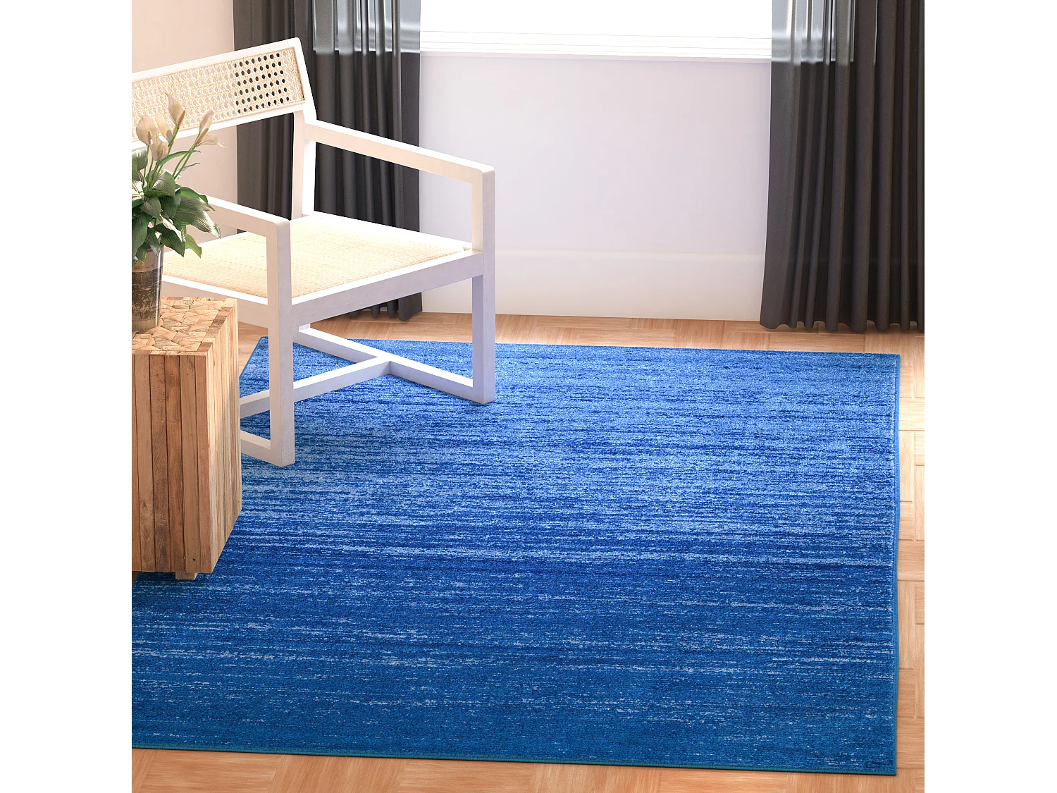 Tapis Bleu/Bleu Marine 122 X 183 cm - Marius