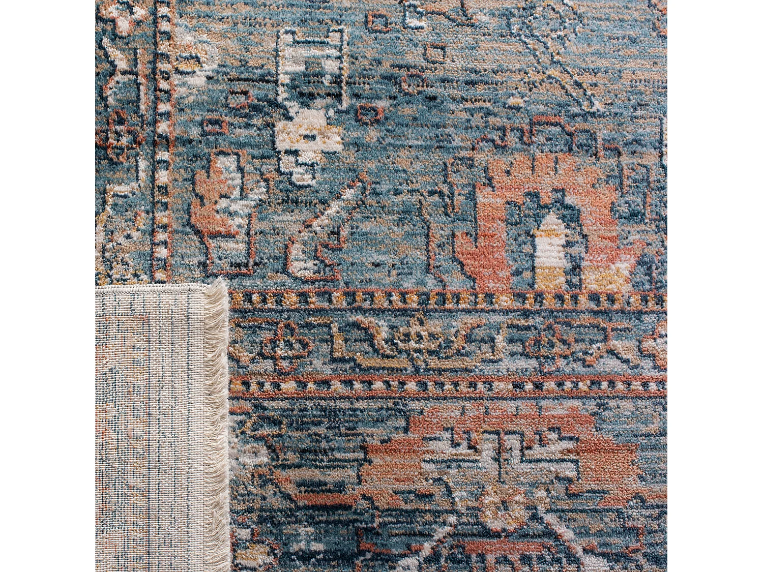 Tapis Bleu/Neutre 152 X 244 cm - Charleigh