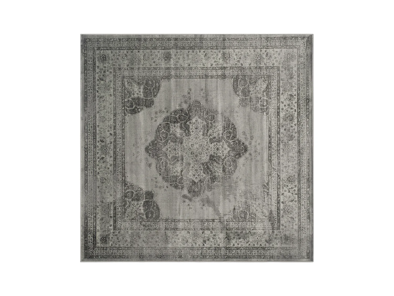 Tapis Gris & Multicolore 183 X 183 cm - Chloe
