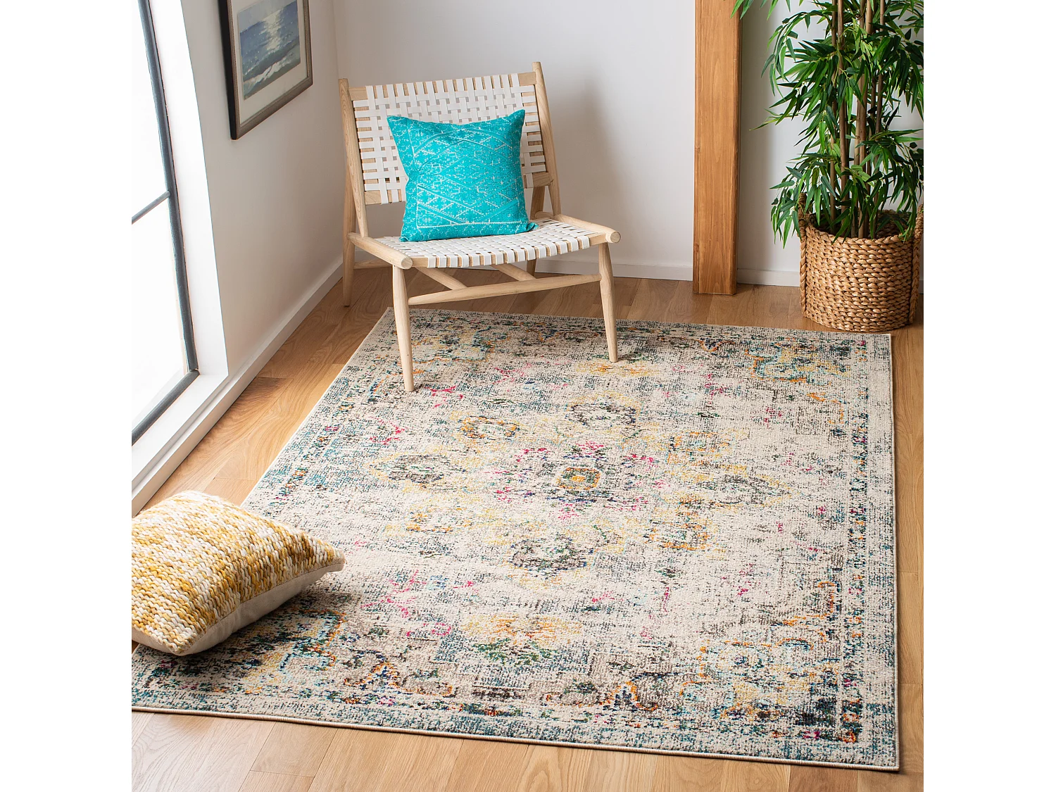 Tapis Gris/Or 122 X 183 cm - Malaya