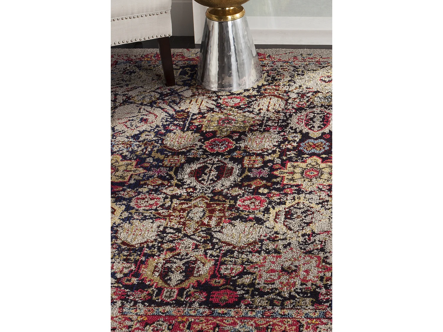 Tapis Gris/Multicolore 122 X 170 cm - Fillipo