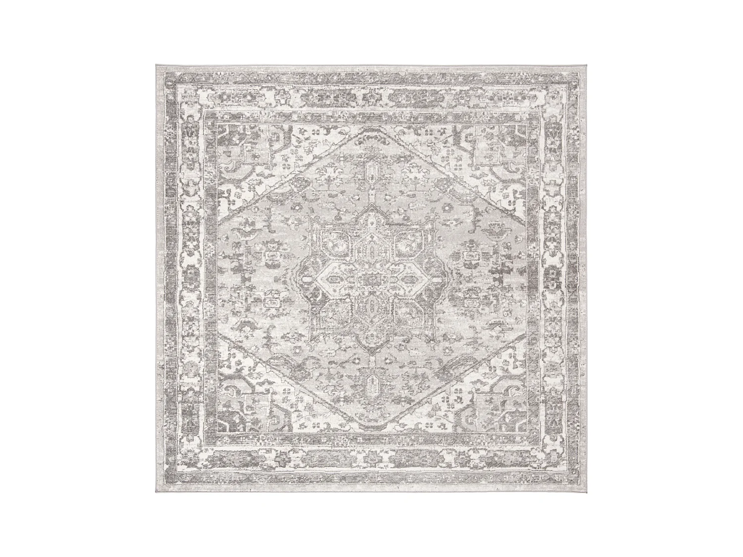 Tapis Neutre/Gris 201 X 201 cm - Maliyah